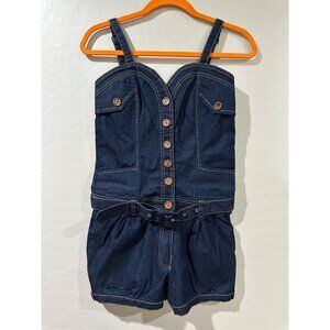 Santory Jean Romper Size S NWT